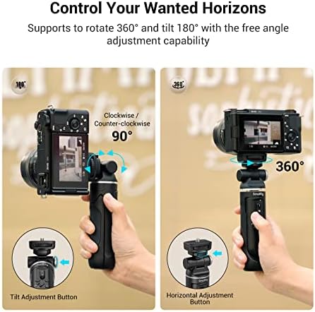 SmallRig SR-RG1 Kihúzható Távoli Vezeték nélküli Kamera Felvétel Markolat, Vlog Állvány Önarckép Kibír a Sony ZV-E10, ZV-E1, RX100 VII.,