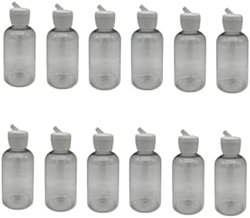 Természetes Gazdaságok 2 oz Tiszta Boston BPA MENTES Üveg - 12 Pack Üres utántölthető tartály - Illóolajok tisztítószerek -