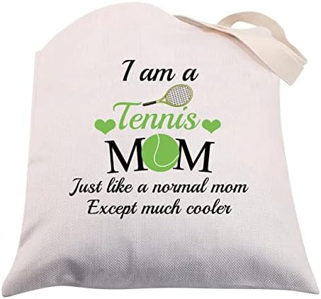 CMNIM Tenisz Anya Ajándékok teniszezők Nők Vászon Tote Bags Tenisz Szerető Ajándékok Anya válltáska Bevásárló Táska