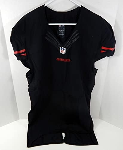 2015 San Francisco 49ers Üres Játék Kibocsátott Fekete Jersey Szín Rush 48 DP30144 - Aláíratlan NFL Játék Használt Mezek