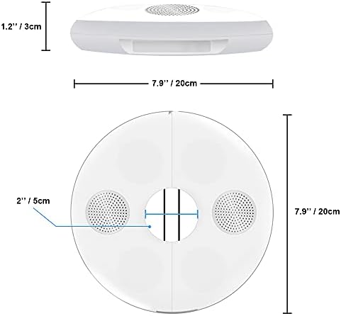 Terasz Esernyő Fény Bluetooth Hangszóró,LED Kültéri, Vízálló RGB Színek Módosítása Napernyő Fény,Újratölthető USB Hordozható