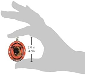 Egy Kulcstartó Spinning Pet KulcstartókKétoldalas Spinning Center Bullmastiffs Arca Nehéz Minőségű Fém Egyedi, Stílusos Bullmastiff Ajándékok