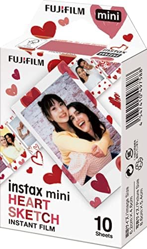Fujifilm Instax Mini Szív Vázlat Film - 10 Kitettségek
