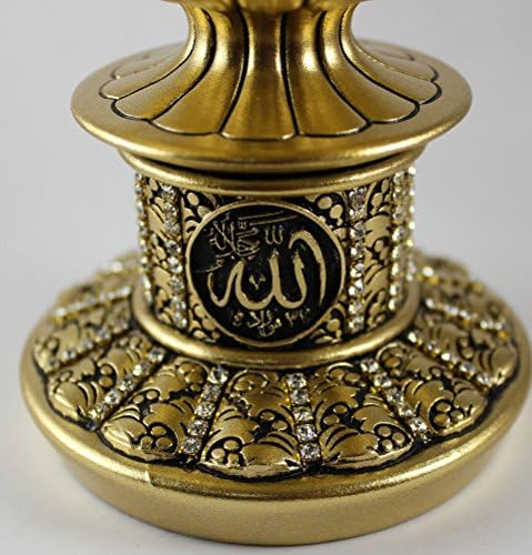 Asztal Dekoráció Arany Tojást Szobor Ábra arab Allah 99 neve ESMA Asma al-Husna (Arany, 7.5 a)