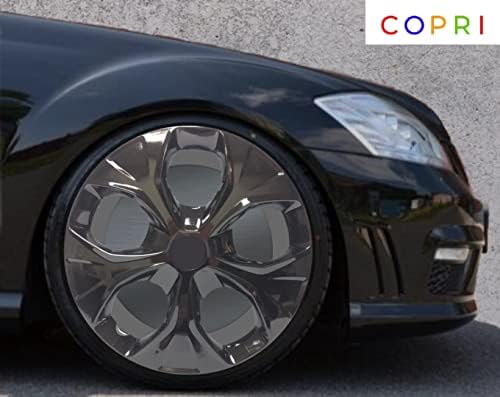 Copri Készlet 4 Kerék Fedezze 14 Colos Dísztárcsa Fekete Snap-On Illik az Alfa Romeo