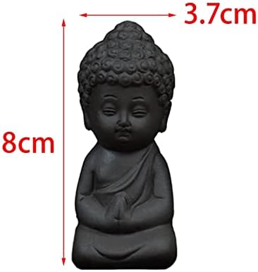 Baoblaze Tathagata Buddha Kis Teát Pet Miniatűr Kreatív Tea Pet Dísz Buddha-Szobor Tea Pet Dekoráció Asztal Dísze