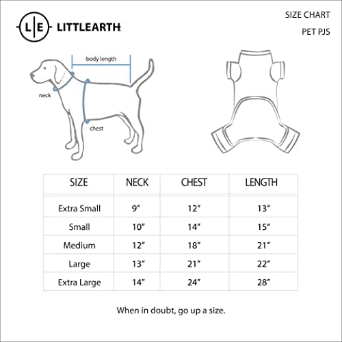 Littlearth Unisex-Felnőtt NFL Buffalo Bills Pet Pizsama, Csapat Color, X-Kicsi