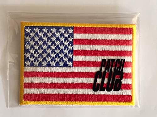PatchClub Amerikai Zászló Javítás Prémium Hímzett - Fehér Border - amerikai Zászló Javítás, Egyesült Államok Hadserege Katonai Egyenruhát