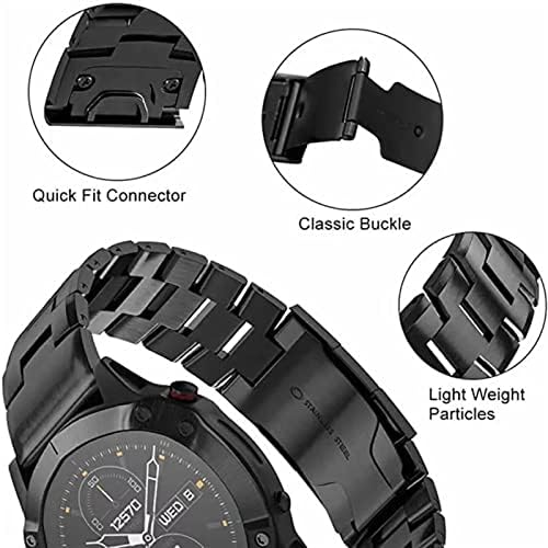 HAZELS Quick Fit Titán Ötvözet+Rozsdamentes Acél Watchband a Garmin Fenix 7X 7/6 6X 5X Pro Plusz Heveder Zenekar MARQ/Enduro