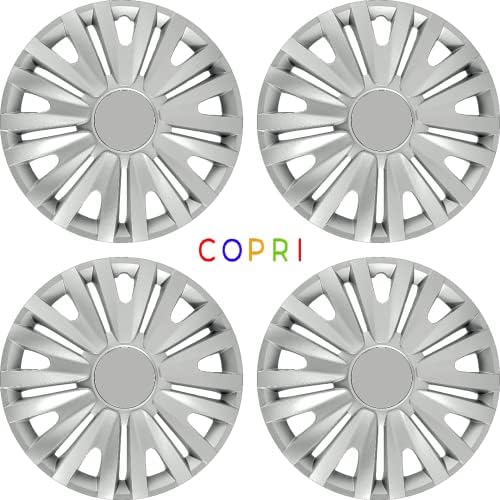 Copri Készlet 4 Kerék Fedezze 13 Coll Ezüst Dísztárcsa Snap-On Illik Audi