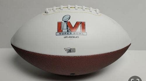 Cam Akers Aláírt Ram Super Bowl LVI Logó Futball Fanatikus B299336 - Dedikált Focilabda