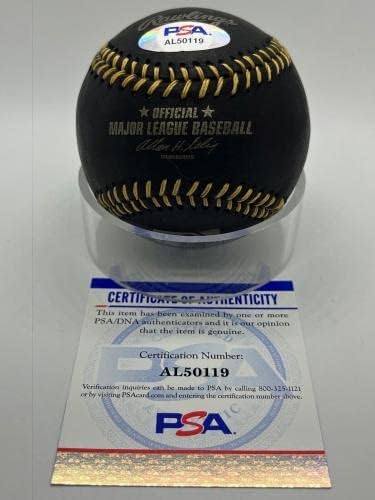 Pete Rose Aláírt Autogramot Hivatalos MLB Fekete-Arany Csipke Baseball PSA DNS *19 - Dedikált Baseball