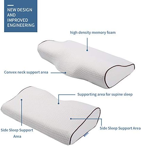 BAKVOS Ágyban Párnák Alszik,a Memória Hab Párnák Kontúros Támogatás enyhítheti a Nyaki Fájdalom