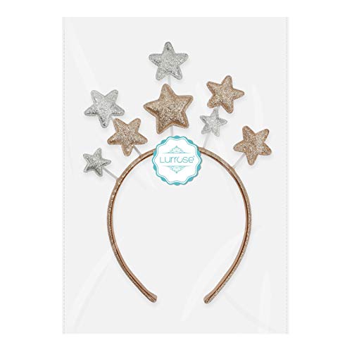 Lurrose Csillogó Csillagok Fejpánt Boldog Új Évet Fejpánt Szép Karácsonyi Pentagram Fejpánt Haj Kiegészítők Nők, Lányok