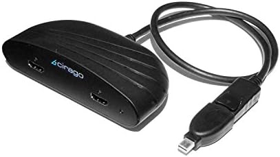Cirago NuView x2 Mini DisplayPort-2 HDMI Multimonitor Adapter (HDXDP2HMI)