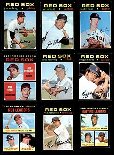 1971 Topps Boston Red Sox Csapat készen áll a Boston Red Sox (Set) VG/EX+ Red Sox