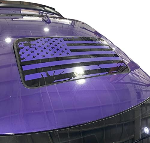 Luxe Auto Fogalmak USA Zászló Napfénytető Matrica a Dodge Járművek - Egységes Szín - Lila