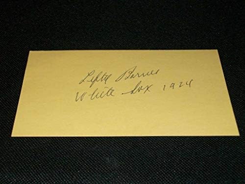 Chicago White Sox Balkezes Barnes (d.93) Auto Aláírt 3x5 Index Kártya KEVÉS CM