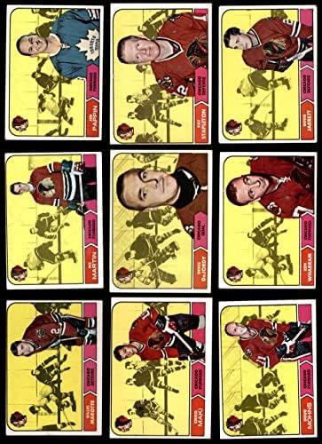1968-69 Topps Chicago Blackhawks Közelében Csapat készen áll a Chicago Blackhawks (Set) VG+ Blackhawks