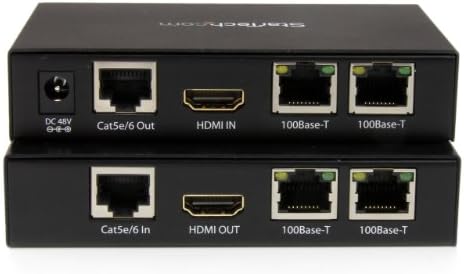 StarTech.com ST121HDT4P 330 Láb 1080p HDMI Át Egyetlen Cat 5e/6 Extender Kábel Ethernet és Inrared IR