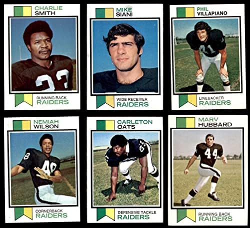 1973 Topps Oakland Raiders Csapat készen áll Oakland Raiders (Set) NM Raiders