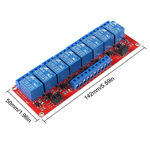 2DB DC 12V 8 Csatornás Relé Modul Optocoupler Elszigetelt Támogatás Magas, illetve Alacsony Szintű Trigger 8 Módja Kapcsoló Modul