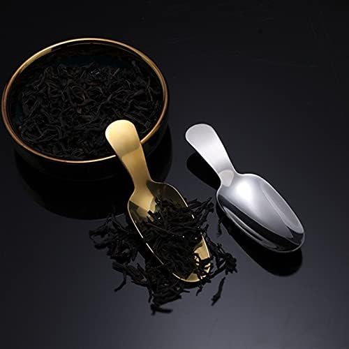 GUIPAIHAI Teascoop 304-es Rozsdamentes Acélból készült Tea Kanál Teát Lapáttal Teás Készlet Kiegészítők, Rövid Nyél, Desszert Kanál fagyi