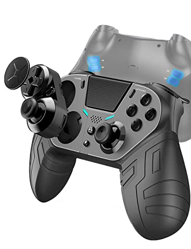 【Augusztus 2021 Újonnan Frissített Verzió】 PS4 Vezérlő 3 Programozható Vissza Gomb, 1-Érzékenység-Control Vissza Gombot, Játékvezérlő Távoli