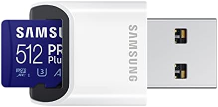 Samsung PRO Plusz 512 gb-os MicroSD Memóriakártya (MB-MD512KB/WW) UHS-én U3-as Full HD & 4K UHD 160MB/s Olvasási 120MB/s Írási