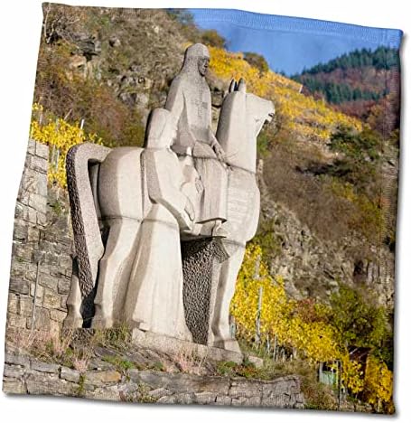 3dRose Watstein Emlékmű megemlékezés Richard Lionheart, Wachau, Ausztria - Törölköző (twl-257564-3)