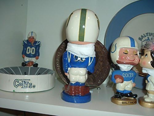1960-as évek Bobble Head Nodder Baltimore Colts 1-es Típusú Sorozat Lábujjak Fel RITKA!
