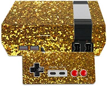 MightySkins Bőr Kompatibilis a Nintendo NES Klasszikus Kiadás wrap Borító Matrica Bőr Arany Glitter