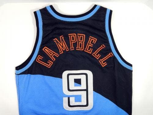 1994-95 Cleveland Cavaliers Tony Campbell 9 Játék Használt Fekete Jersey 46 DP18802 - NBA Játék Használt