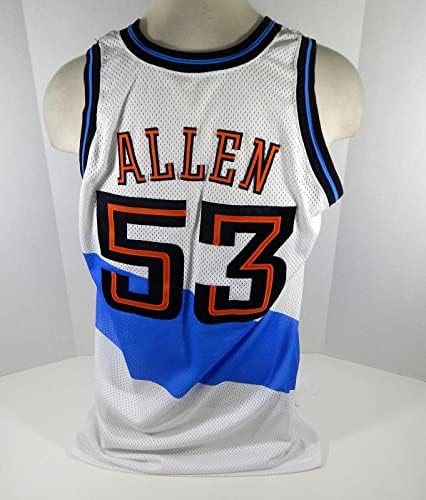 1997-98 Cleveland Cavaliers Allen 53 Játék Használt Fehér Jersey DP07833 - NBA Játék Használt