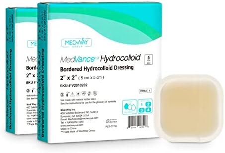 MedVance TM Hydrocolloid Szélű Hydrocolloid Ragasztó Öltözködés (2×2) 10 Pack
