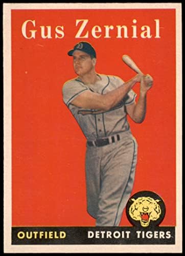 1958 Topps 112 Gus Zernial Detroit Tigers (Baseball Kártya) EX/MT Tigrisek