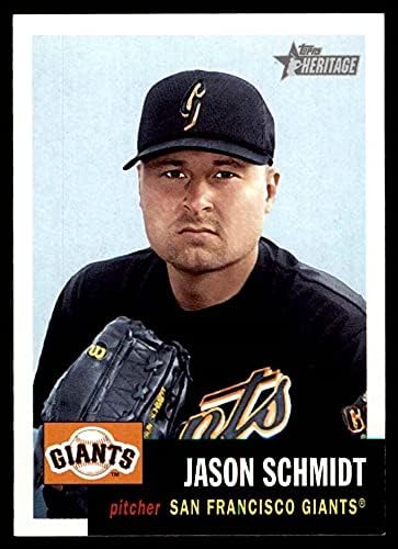 2002 Topps 398 Jason Schmidt San Francisco Giants (Baseball Kártya) NM/MT Óriások