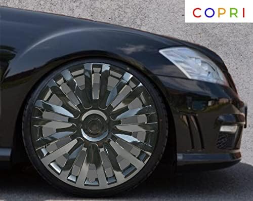 Copri Készlet 4 Kerék Fedezze 15 Colos Dísztárcsa Fekete Snap-On Illik Toyota Yaris Prius