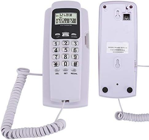 Serounder Falra Szerelt Telefon, Mini Lóg, Vezetékes Telefon Hívófél-AZONOSÍTÓ Hotel Otthoni Irodai Vezetékes Vezetékes Telefon LCD