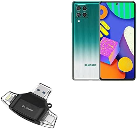 BoxWave Smart Modul Kompatibilis a Samsung Galaxy F62 (Smart Modul által BoxWave) - AllReader SD Kártya Olvasó, microSD Kártya Olvasó SD-Kompakt