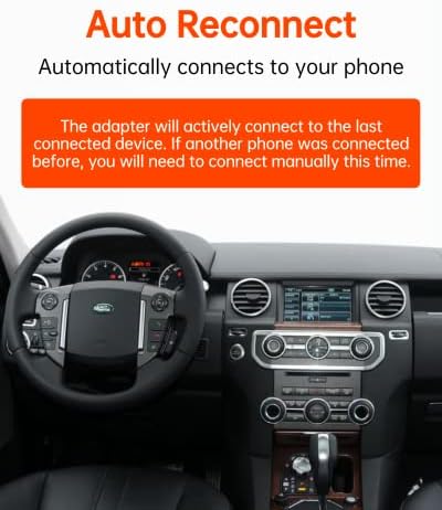 GITANK Bluetooth 5.0 aptX-HD Adapter Range Rover, Land Rover, Jaguar iPod iPhone Music Interface Wireless Audio Autóskészlet