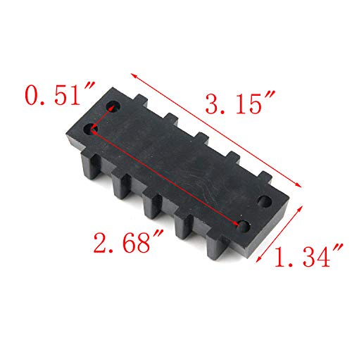 A MIRONEY Tengeri Terminál Blokk 600V 30A Kettős Sorban Panel Mount Terminál Blokk Akadály Szalag,4 Pozíció,22-10 AWG Vezeték