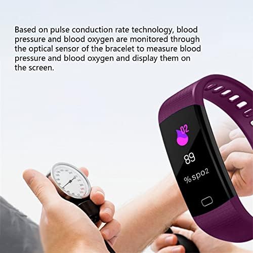 Okos, Színes kijelző, Bluetooth Karkötő, Sport, Egészségügyi pulzusszám-Vérnyomás, a Vér Oxigén Valós idejű Monitoring Rajta Karkötő Mobil