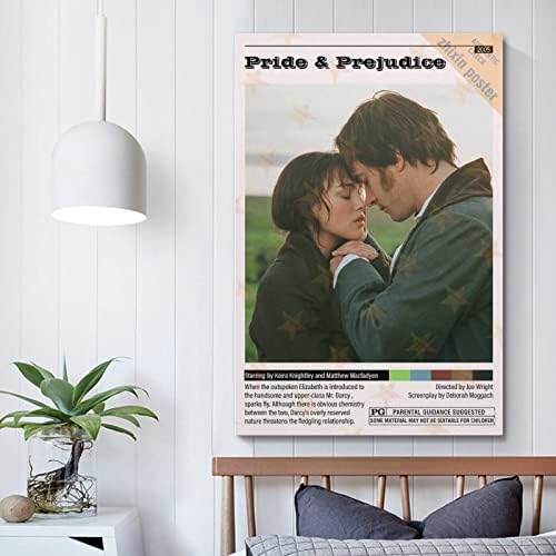 DOKTor Pride And prejudice Vintage Film Esztétikai Plakátok Díszítő Festés Vászon Fali Poszterek Art Kép Nyomtatási Modern Család Hálószoba