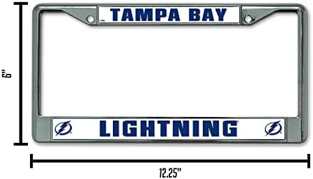 Rico Iparágak NHL-Tampa Bay Lightning Standard Króm Rendszámtábla Keret , 6 x 12.25