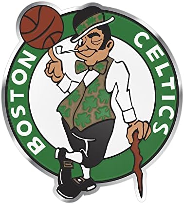 NBA - Boston Celtics, nagy teherbírású Alumínium Színű Embléma