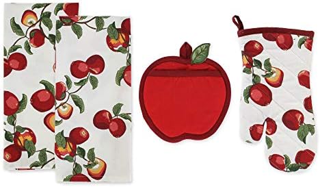 DIL Orchard Apple Gyűjtemény, Konyhai Textilek, Edényfogó, Kesztyűt, Konyharuhát, Apple Nyomtatás