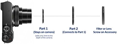 Optika 2.2 X Magas Minőségű Teleobjektív Konverziós Lencse Panasonic Lumix DMC-ZS100 (magában Foglalja a Lencse/Szűrő Adapter)