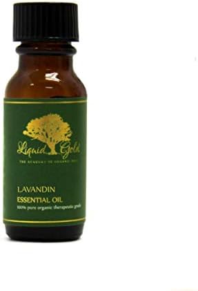 0.6 Oz Prémium Lavandin Illóolaj Folyékony Arany Tiszta Szerves, Természetes, Aromaterápiás