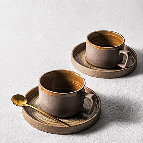 SXNBH Japán Stílusú Kőedény Kávés Csészét Meghatározott Kicsi, Gyönyörű, Európai Stílusú Kávét Retro Kupa (Szín : D)